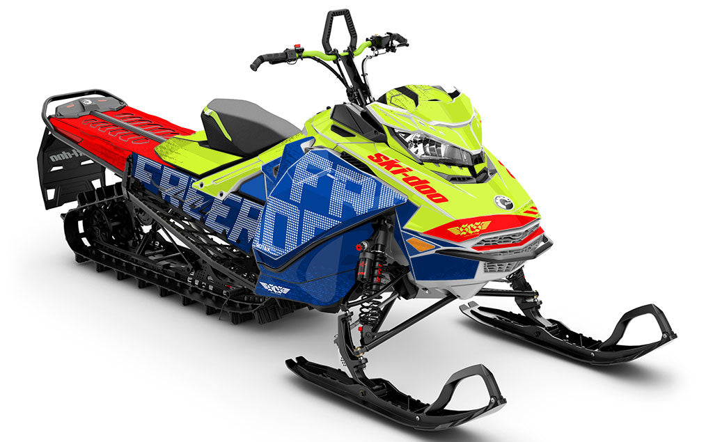 Highmark Blue Green Ski-Doo REV Gen4 Freeride Full Coverage Sled Wrap