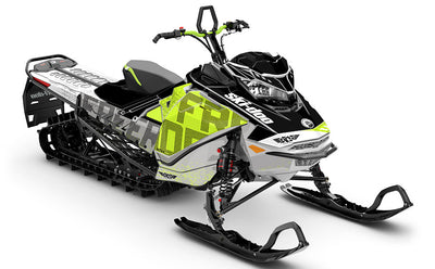 Highmark White Green Ski-Doo REV Gen4 Freeride Full Coverage Sled Wrap