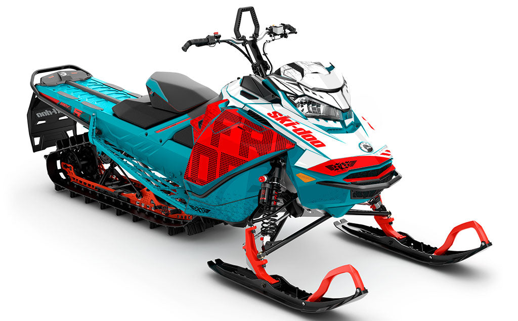 Highmark Teal Drkturquoise Ski-Doo REV Gen4 Freeride Premium Coverage Sled Wrap
