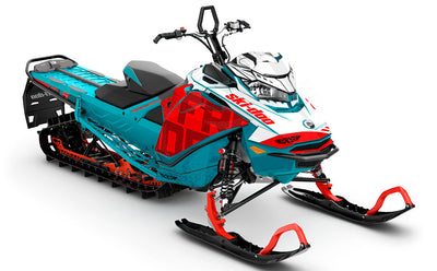 Highmark Teal Drkturquoise Ski-Doo REV Gen4 Freeride Premium Coverage Sled Wrap