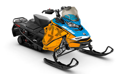 Highmark Black Orange Ski-Doo REV Gen4 MXZ Premium Coverage Sled Wrap