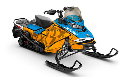 Highmark Black Orange Ski-Doo REV Gen4 MXZ Partial Coverage Sled Wrap