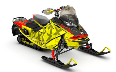 Highmark Black Red Ski-Doo REV Gen4 MXZ Less Coverage Sled Wrap