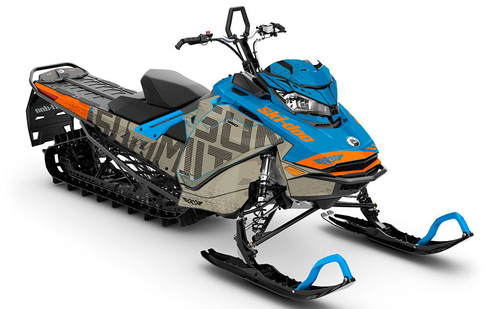 Highmark Grey Teal Ski-Doo REV Gen4 Summit Full Coverage Sled Wrap