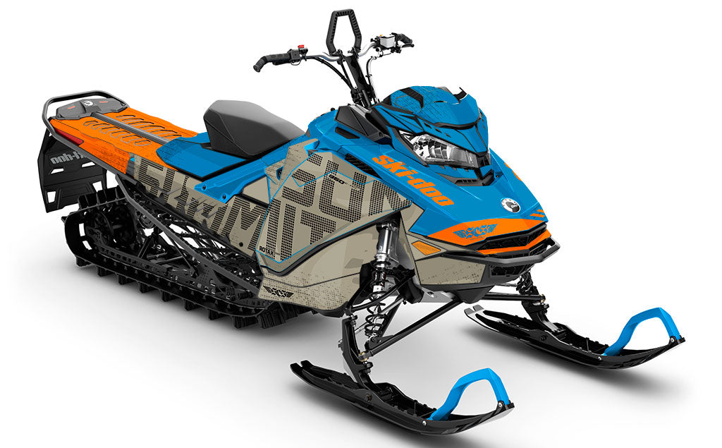 Highmark Grey Teal Ski-Doo REV Gen4 Summit Less Coverage Sled Wrap