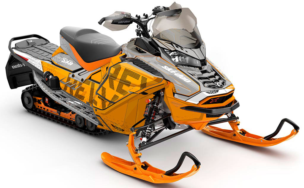 Highmark Red Blue Ski-Doo REV Gen4 Wide Partial Coverage Sled Wrap