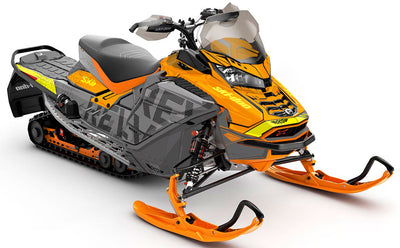 Highmark Purple Green Ski-Doo REV Gen4 Wide Partial Coverage Sled Wrap