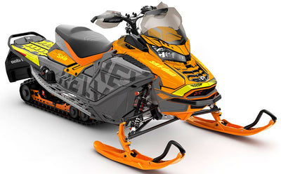 Highmark Purple Green Ski-Doo REV Gen4 Wide Less Coverage Sled Wrap