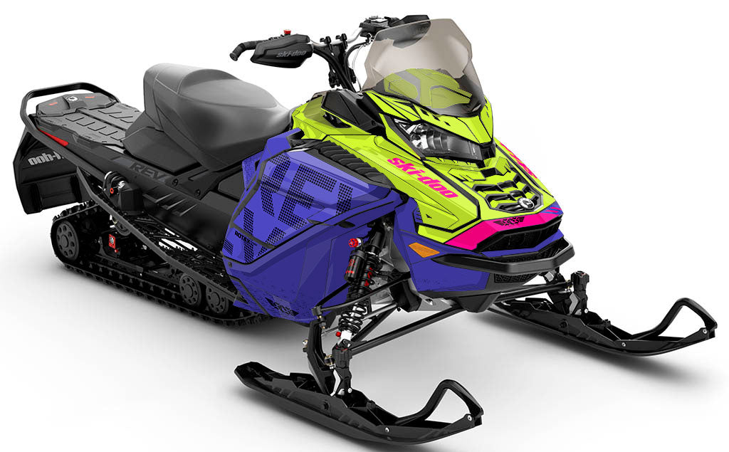 Highmark Orange Yellow Ski-Doo REV Gen4 Wide Premium Coverage Sled Wrap