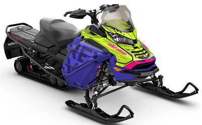Highmark Orange Yellow Ski-Doo REV Gen4 Wide Premium Coverage Sled Wrap