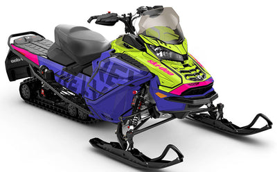 Highmark Orange Yellow Ski-Doo REV Gen4 Wide Full Coverage Sled Wrap