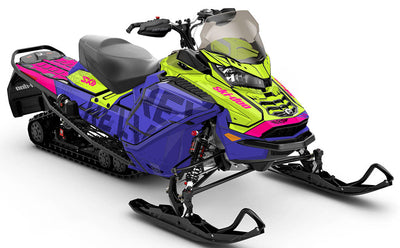 Highmark Orange Yellow Ski-Doo REV Gen4 Wide Less Coverage Sled Wrap