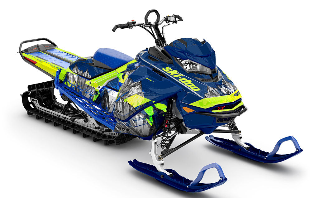 Inversion blue Manta Ski-Doo REV Gen4 Sled Wrap Full Coverage Sled Wrap