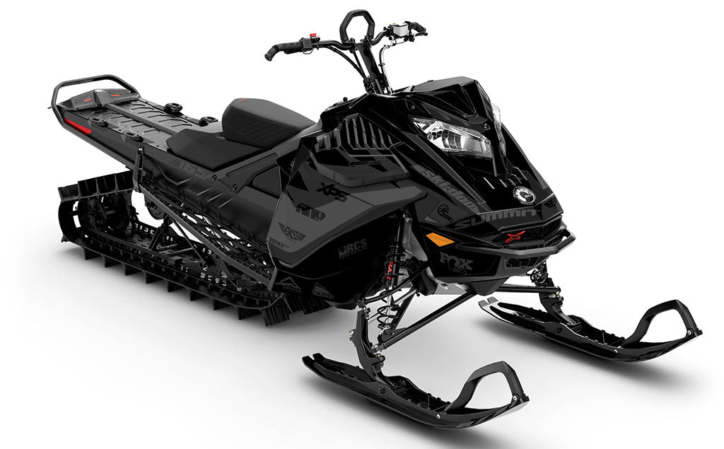 Jay Mentaberry Descent Black Grey Ski-Doo REV Gen4 LWH - Summit Less Coverage Sled Wrap