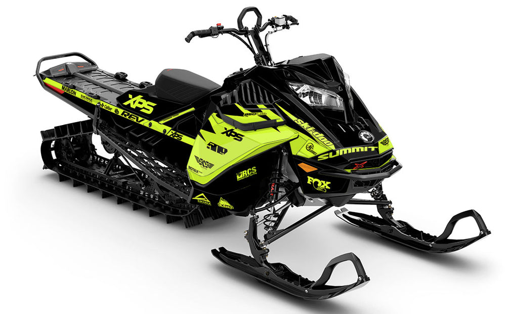 Jay Mentaberry Descent Black manta Ski-Doo REV Gen4 LWH - Summit Full Coverage Sled Wrap