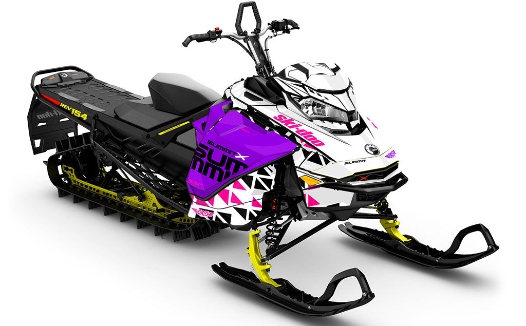 Jetty Pink Purple Ski-Doo REV Gen4 Summit Less Coverage Sled Wrap