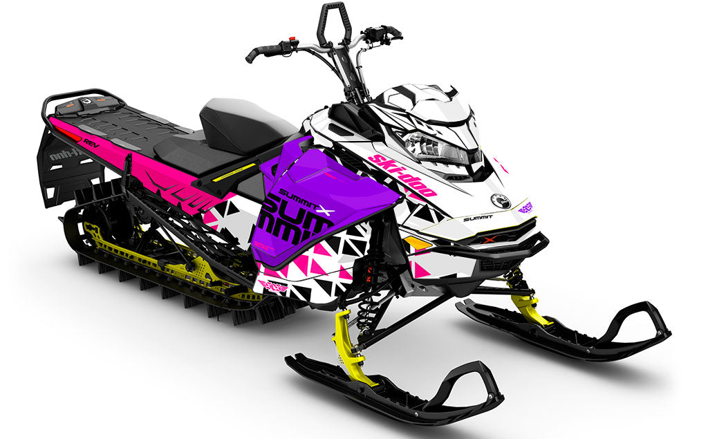 Jetty Pink Purple Ski-Doo REV Gen4 Summit Premium Coverage Sled Wrap