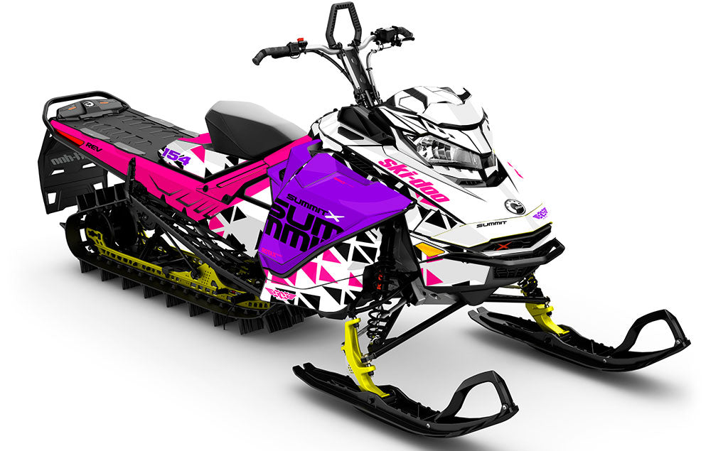 Jetty Pink Purple Ski-Doo REV Gen4 Summit Full Coverage Sled Wrap