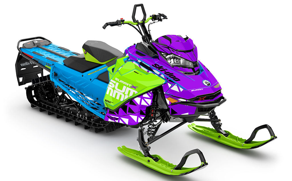Jetty Black Orange Ski-Doo REV Gen4 Summit Premium Sled Wrap – SCS