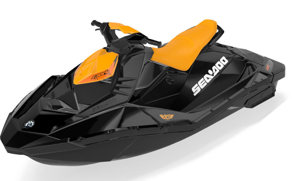 Juice Sea-Doo Spark Graphics Orange Orange Max Coverage