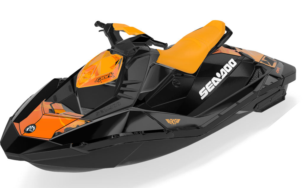Juice Sea-Doo Spark Graphics Orange Orange Premium Coverage