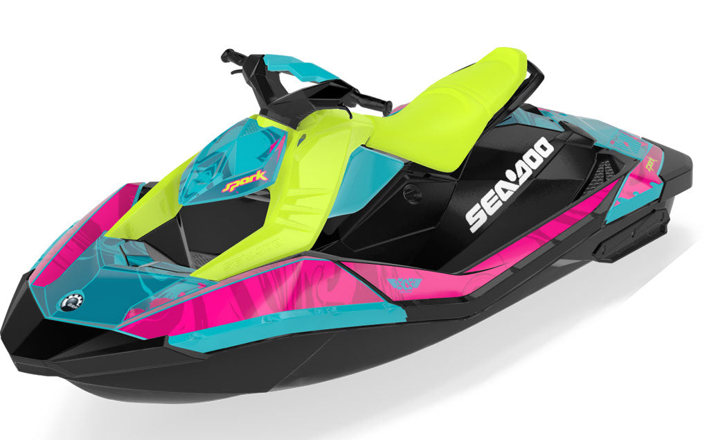 Juice Sea-Doo Spark Graphics Reef Pink Premium Coverage