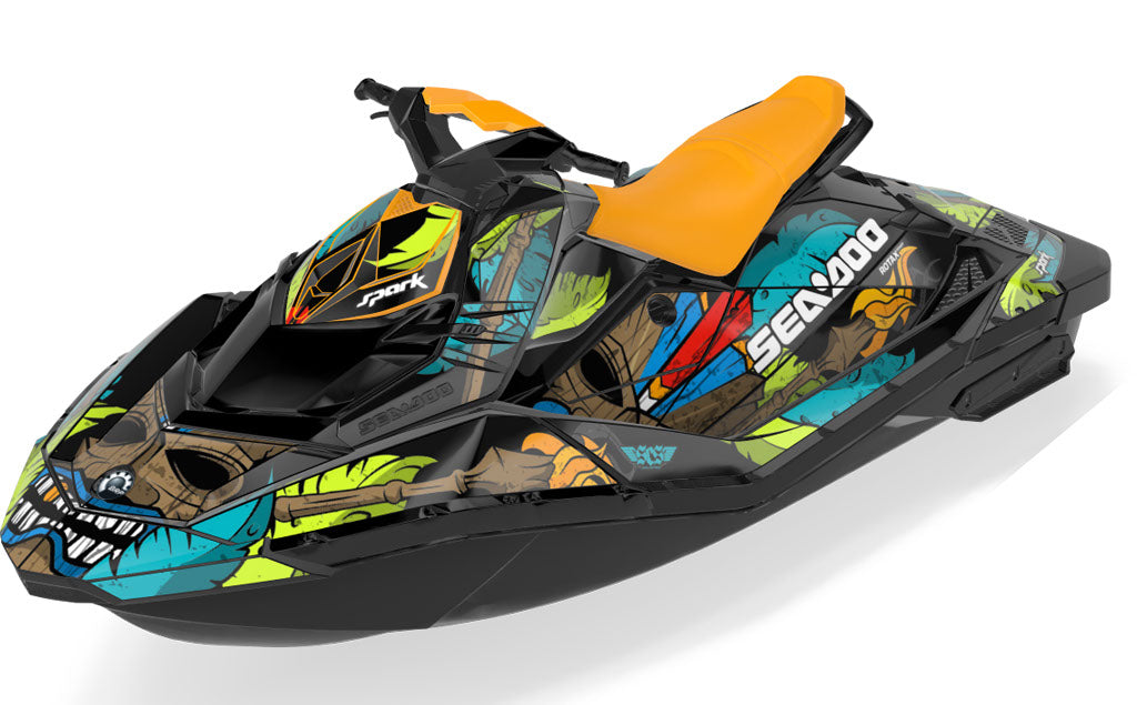 Kahuna Sea-Doo Spark Graphics Reef Manta Partial Coverage