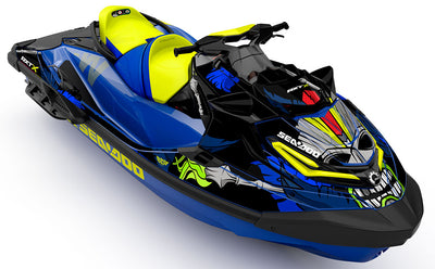 Kahuna DrkBlue Blue Sea-Doo RXT Graphics