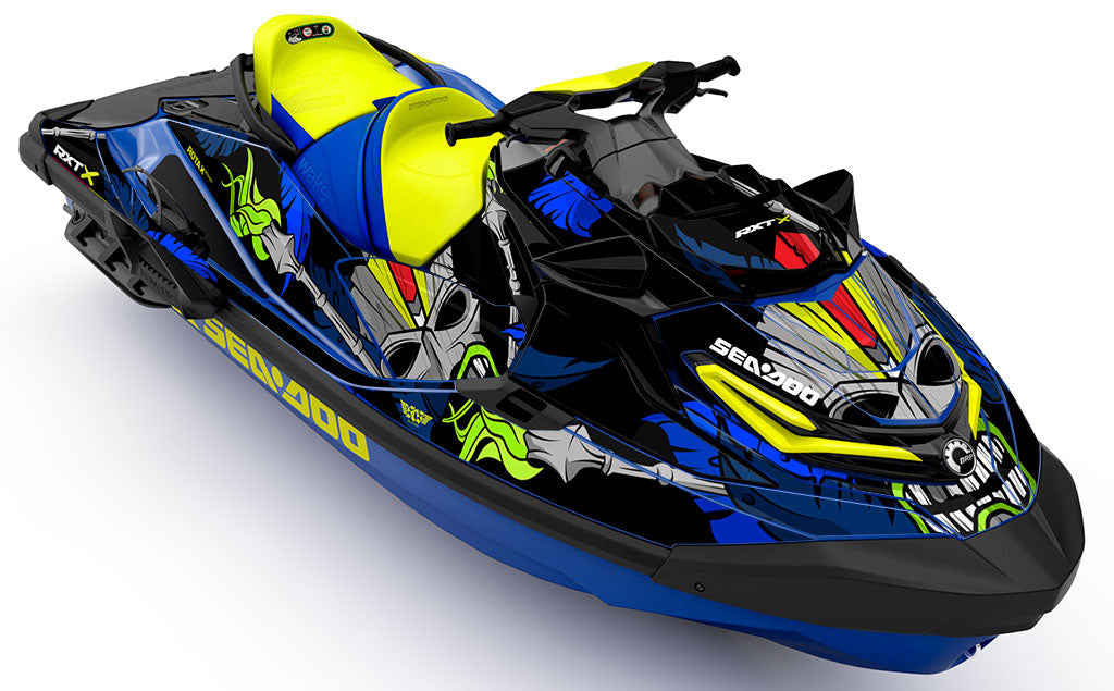 Kahuna DrkBlue Blue Sea-Doo RXT Graphics