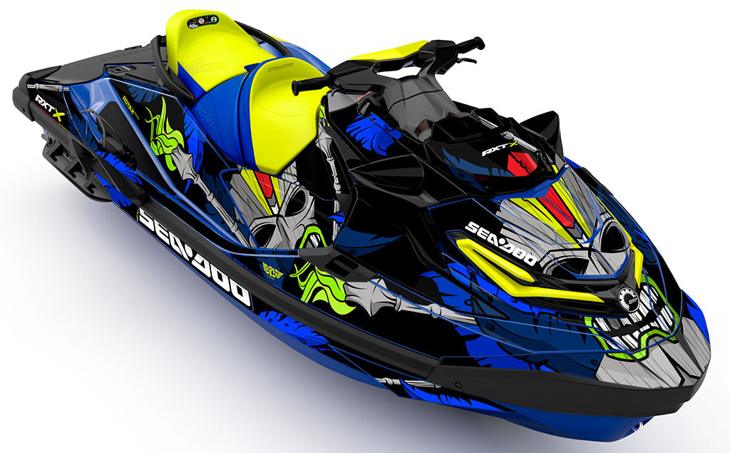 Kahuna DrkBlue Blue Sea-Doo RXT Graphics