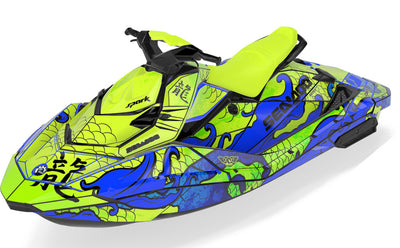 Kanji Sea-Doo Spark Graphics Blue Manta Less Coverage