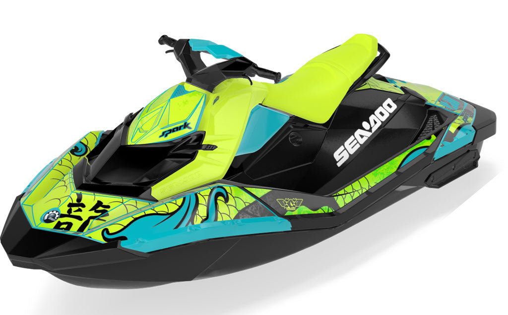 Kanji Sea-Doo Spark Graphics Manta Reef Premium Coverage