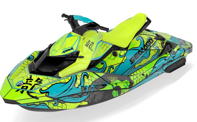 Kanji Sea-Doo Spark Graphics Manta Reef Partial Coverage