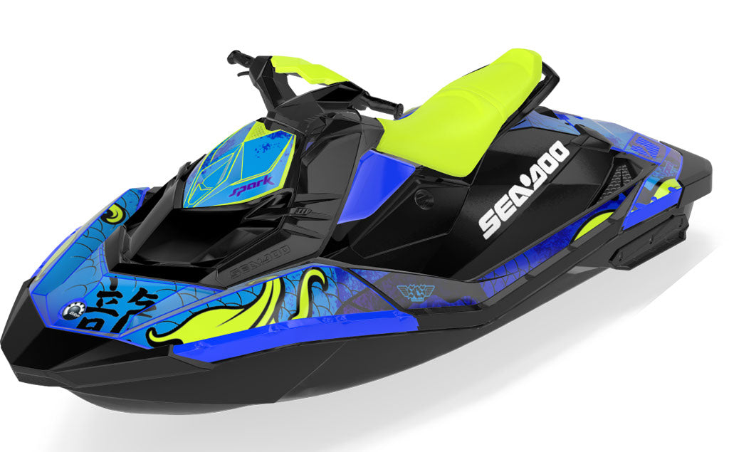 Kanji Sea-Doo Spark Graphics Reef Manta Premium Coverage