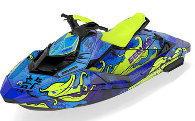 Kanji Sea-Doo Spark Graphics Reef Manta Partial Coverage