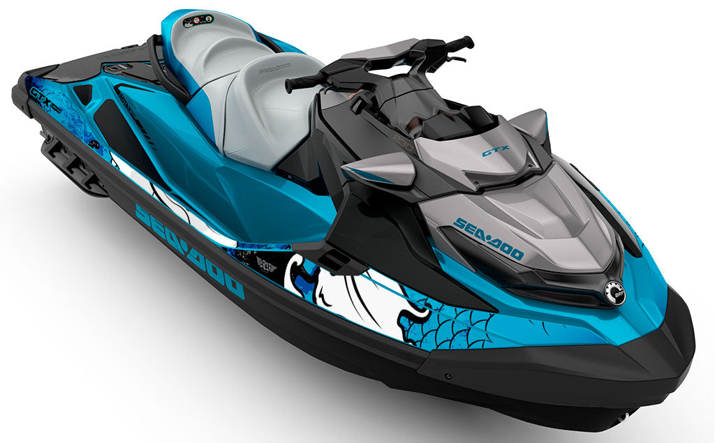 Kanji Blue  White Sea-Doo GTX Graphics
