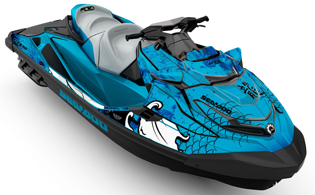 Kanji Blue  White Sea-Doo GTX Graphics