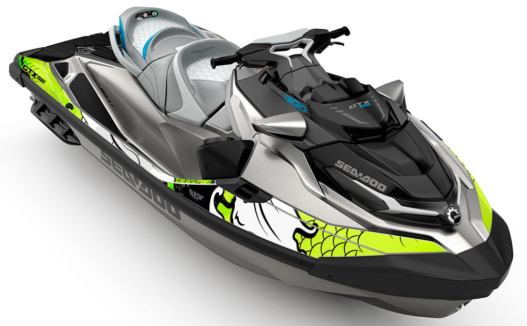 Kanji Green White Sea-Doo GTX Graphics