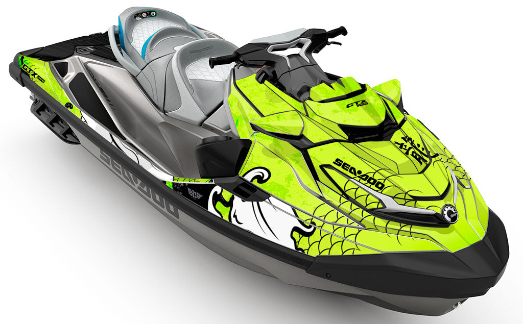 Kanji Green White Sea-Doo GTX Graphics