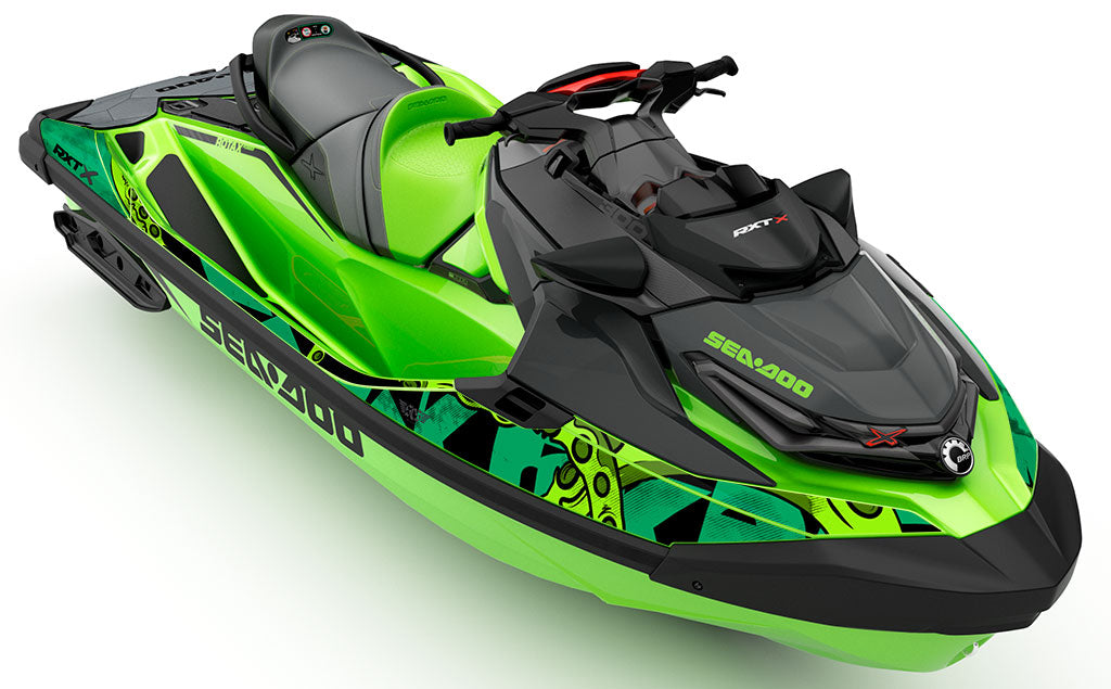 Kraken DrkGrey Red Sea-Doo RXT Graphics