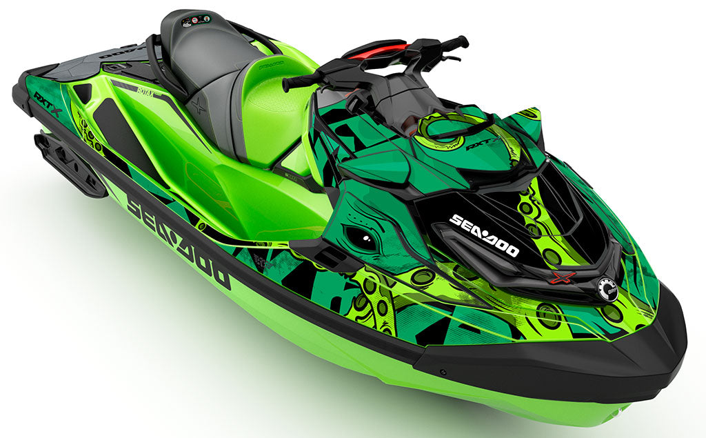 Kraken Green Black Sea-Doo RXT Graphics