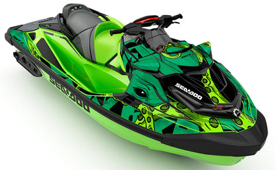 Kraken Green Black Sea-Doo RXT Graphics