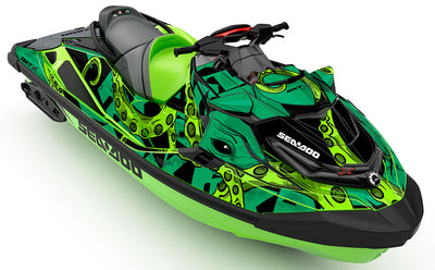 Kraken Green Black Sea-Doo RXT Graphics