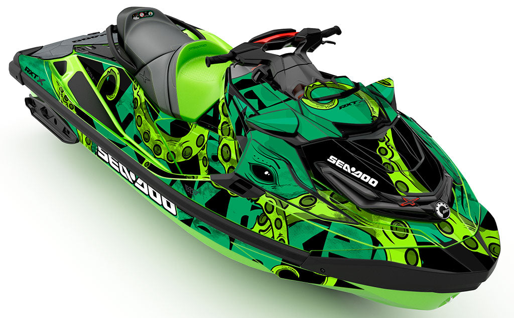 Kraken Green Black Sea-Doo RXT Graphics