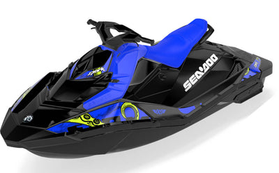 Kraken Sea-Doo Spark Graphics Manta Blue Less Coverage