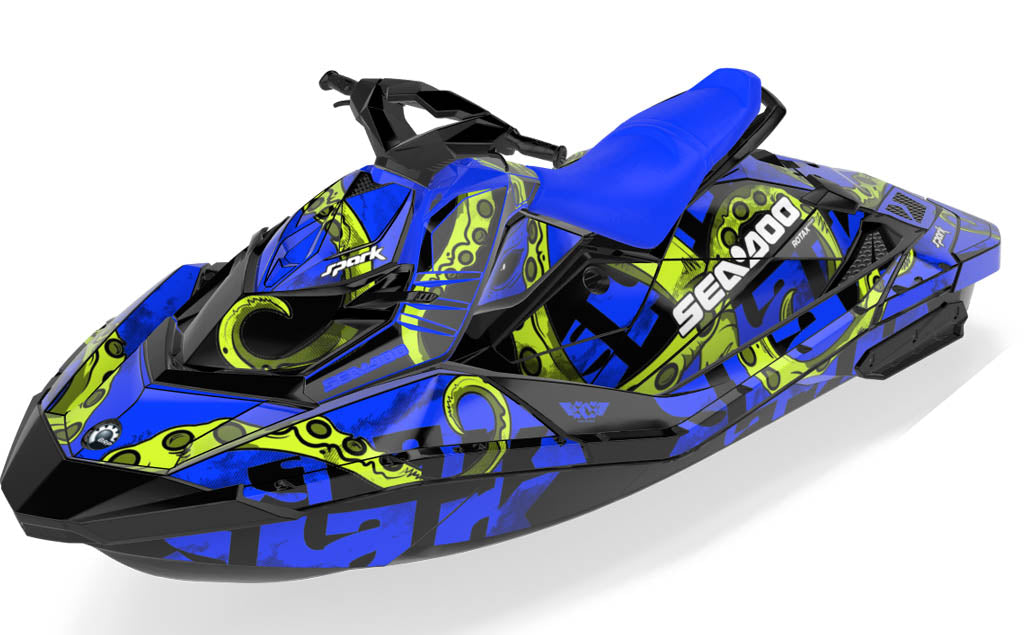 Kraken Sea-Doo Spark Graphics Manta Blue Max Coverage