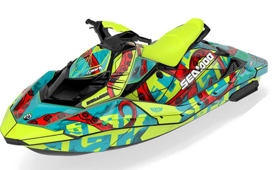 Kraken Sea-Doo Spark Graphics Manta Red Premium Coverage