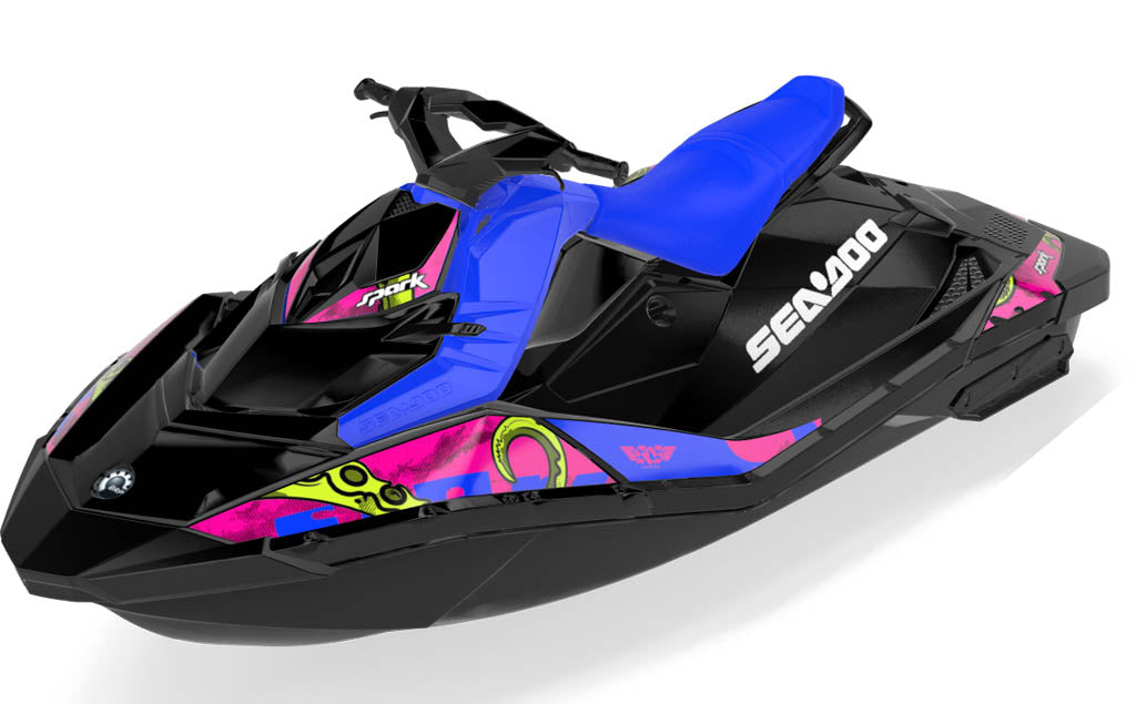 Kraken Sea-Doo Spark Graphics Pink Purple Less Coverage