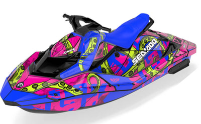 Kraken Sea-Doo Spark Graphics Pink Purple Premium Coverage