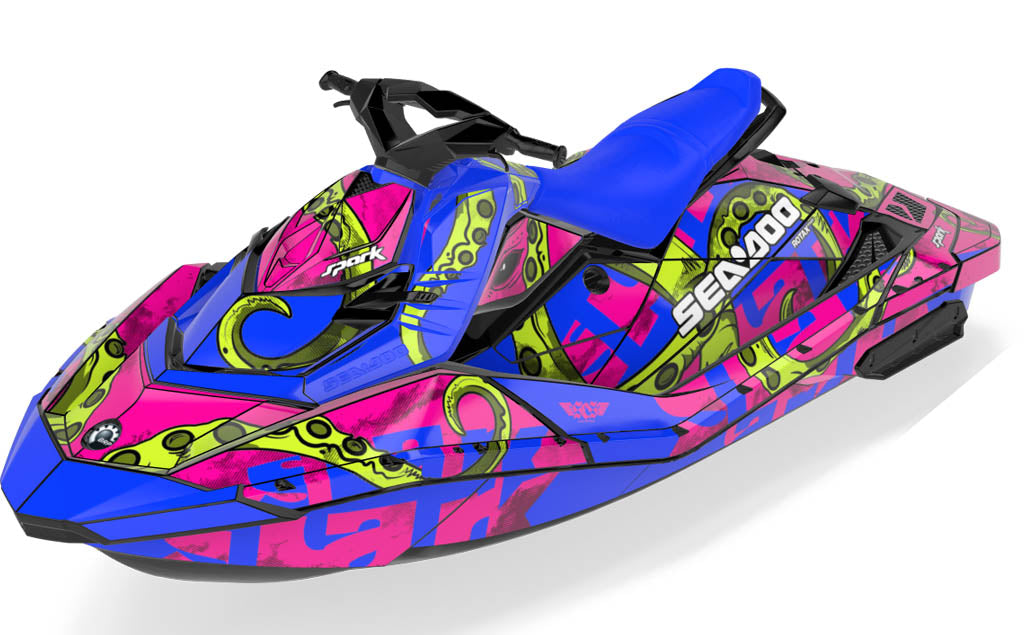 Kraken Sea-Doo Spark Graphics Pink Purple Max Coverage